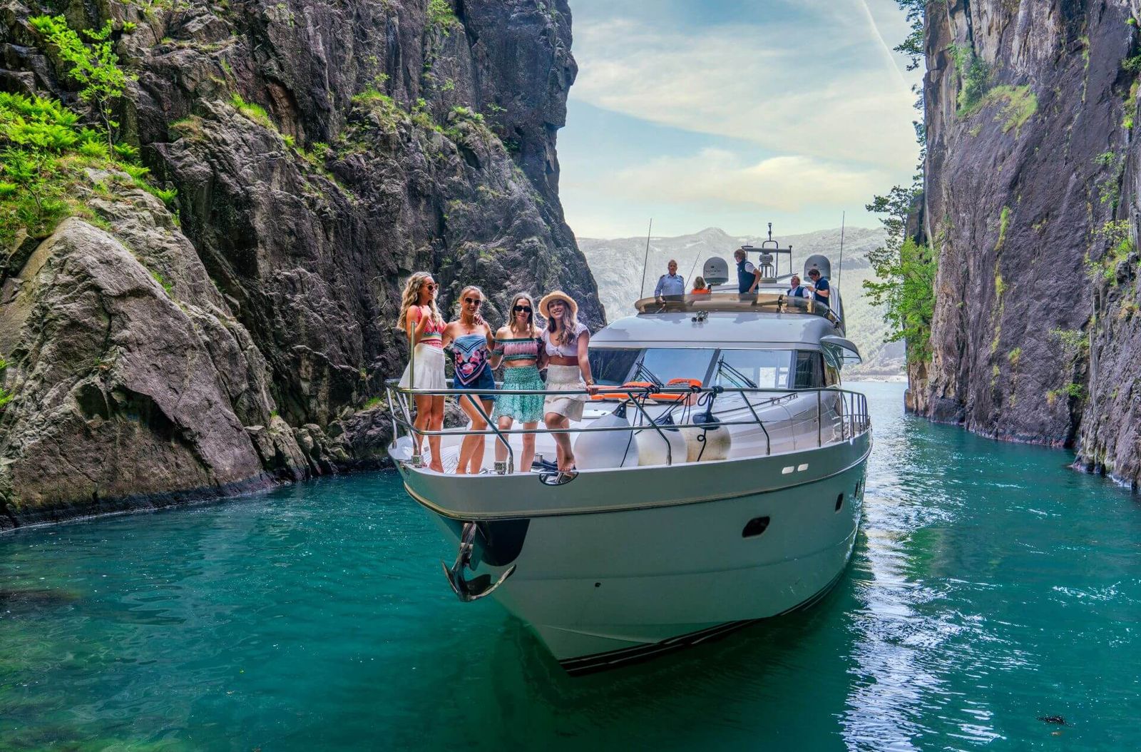 Barolo III in the Vagabond Cave in Lysefjord for Private Cruise